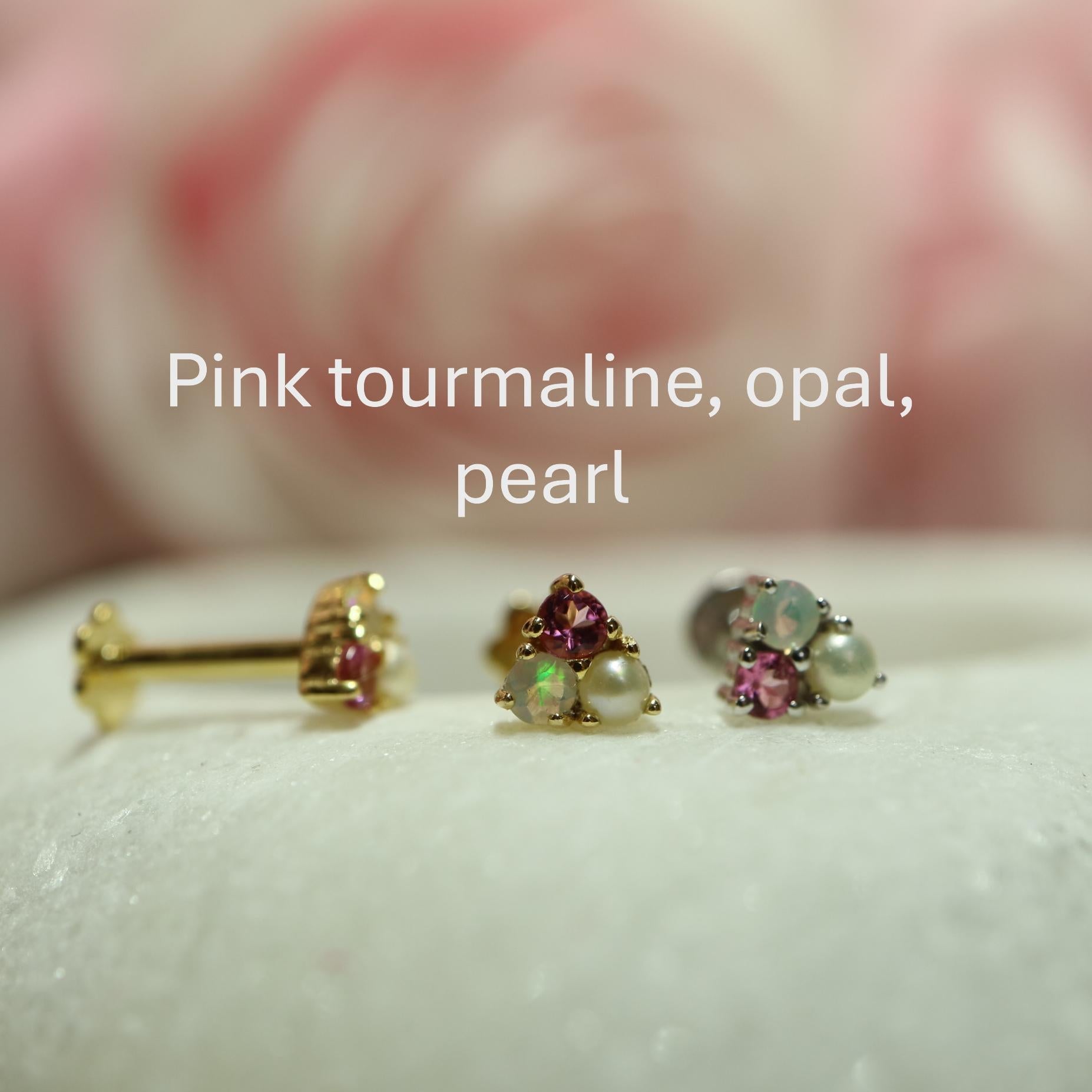 Pink Tourmaline Earrings